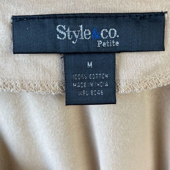 Style and Co. Three Quarter Sleeve V-Neck Top Size L EUC - Picture 8 of 8